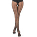 20D Back Vertical Line Personality Pantyhose Black Stockings Women