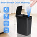 Bathroom Touchless Trash Can - Anborry 2.2 Gallon Smart Automatic Motion Sensor Rubbish Can with Lid Electric Waterproof Narrow Small Garbage Bin for Kitchen, Office, Living Room, Toilet, Bedroom, RV