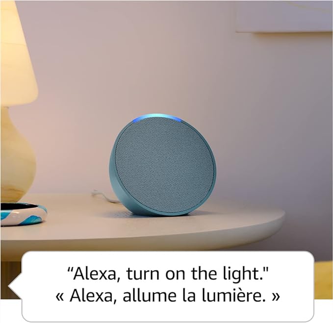 Echo Pop: Full Sound, Compact Smart Speaker with Alexa - Glacier White