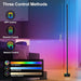 Miortior Corner Floor Lamp - Smart RGB LED Corner Lamp with App and Remote Control, 16 Million Colors & 68+ Scene, Music Sync, Timer Setting - Ideal for Living Rooms, Bedrooms, and Gaming Rooms