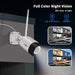 5MP WiFi Security Camera System - Outdoor Floodlight with 2-Way Audio, Expandable 10CH 8MP NVR, 1TB Hard Drive, IP66 Waterproof, Motion Alert, Plug & Play, 24/7 Time Record - Works with Alexa