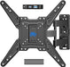 Mounting Dream TV Mount for Most 26-55 Inch TVs, Full Motion TV Wall Mount with Perfect Center Design on Single Stud Articulating Mount Max VESA 400x400mm up to 77 LBS, MD2413-MX