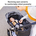 Graco Modes Pramette Travel System - Baby Stroller with True Pram Mode, Reversible Seat, One Hand Fold, Extra Storage, Child Tray, SnugRide 35 Infant Car Seat - Ellington