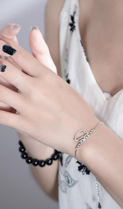 925 Silver Bracelet Female Niche Design Sense Ins Jewelry