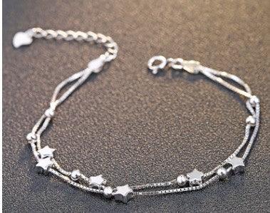925 Silver Bracelet, Multi Layer Bracelet