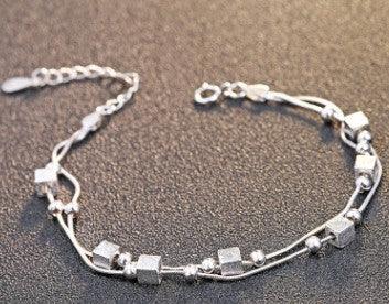 925 Silver Bracelet, Multi Layer Bracelet