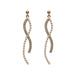 925 Silver Needle Pearl Curved Earring Temperament Long Earrings