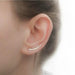925 Sterling Silver Handmade Minimalist Ear Climber Earrings