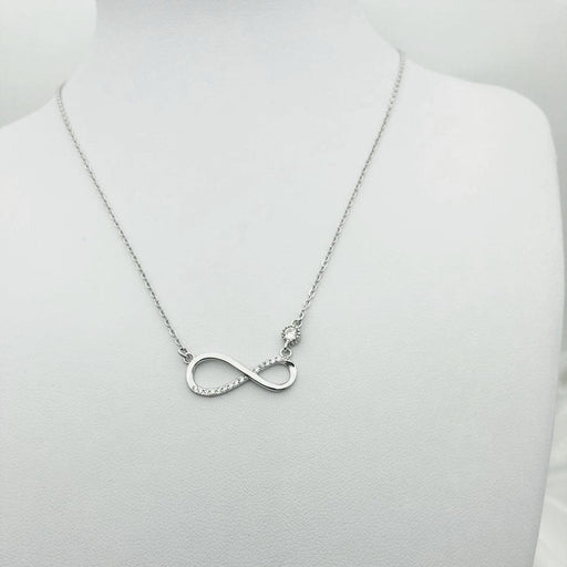 925 Sterling Silver Platinum Plated Necklace