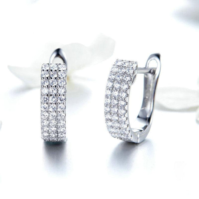 925 silver zircon earrings
