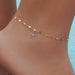 Alloy plating starfish anklet