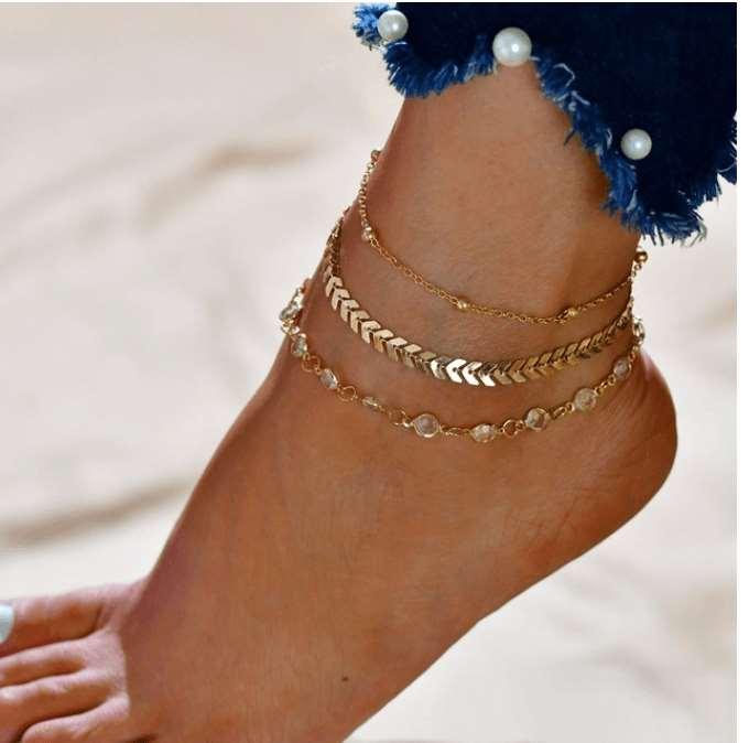 Anklets for Women Boho Cubic Zirconia Anklet Jewellery