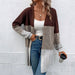 Autumn And Winter New Fashion Women's Wear Casual Multicolor Cardigan Mid-length Sweater