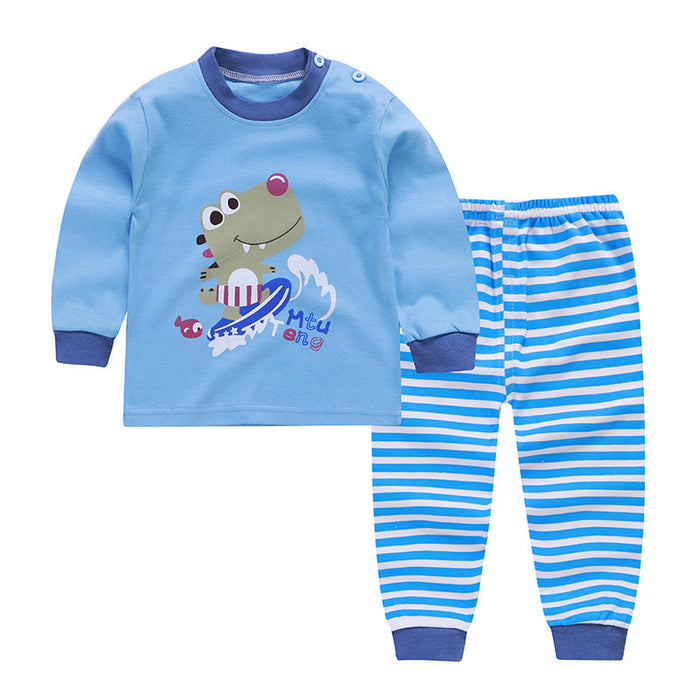 Autumn And Winter Pajamas, Baby Autumn Clothes, Long Trousers, Girls' Home Clothes, Long Sleeves