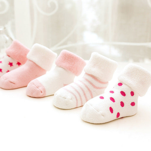 Autumn and winter thick warm children's socks terry cute tube socks men and women baby socks baby socks