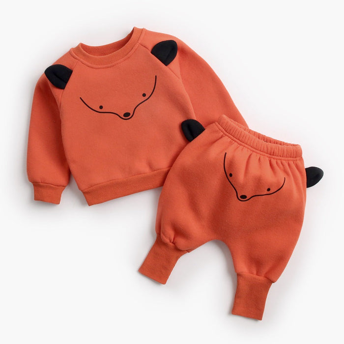Baby Plus Velvet Sweater Suit