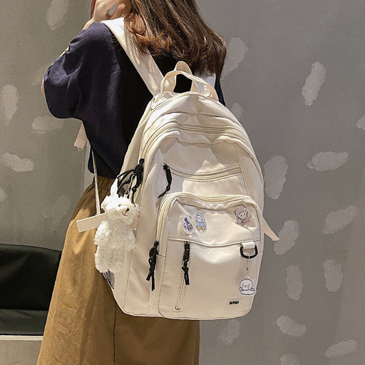 Backpack School Bag Girls Students Schoolbag High Capacity Multi-pocket Design Bags