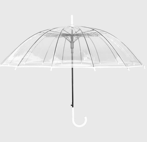 Big Long Handle 16 Rib Transparent Umbrella