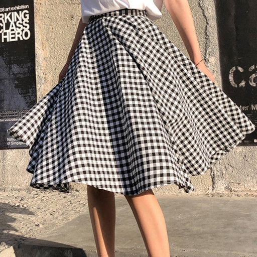 Black and white plaid skirt, tutu skirt