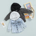 Boys' And Girls' Coats In The Little Boy Style Chic Handsome Cowboy Hooded Top