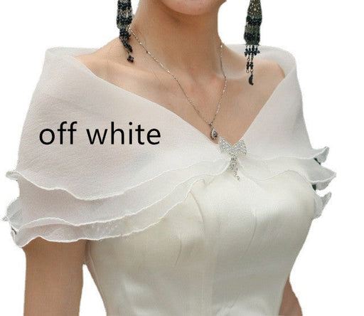 Bride White Shawl Lace Thin Wedding Dress