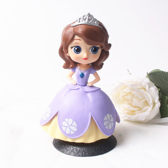 Cake Decorative Ornaments 2nd Generation Princess Elsa Princess Anna Hand-made Model Scene Decoration