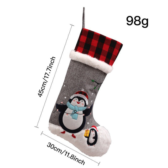 Cartoon Checked Socks Children's Gift