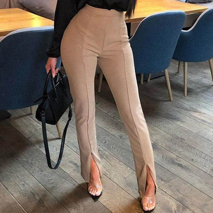 Casual solid color pants