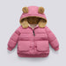 Children S Autumn And Winter Short Thick Hooded Warm Jacket