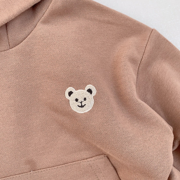 Children's Autumn Bear Hooded Sweatshirt