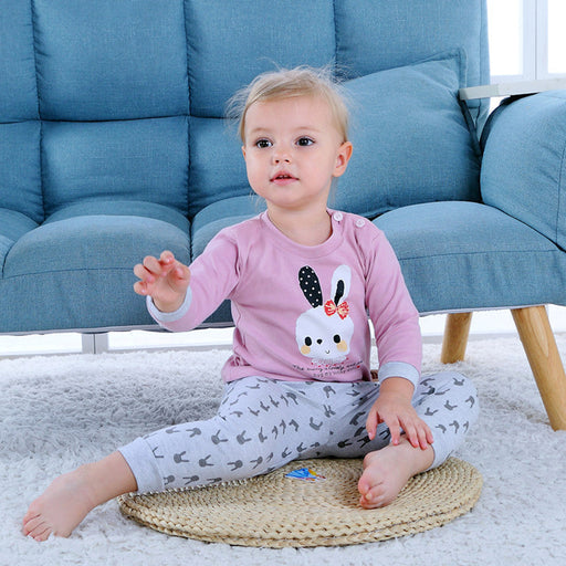 Children's Home Wear Long Sleeve Baby Thermal Pajamas Baby Underwear Set Kids