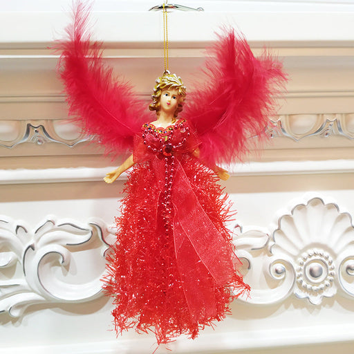 Christmas Children's Cute Doll Plush Angel Pendant