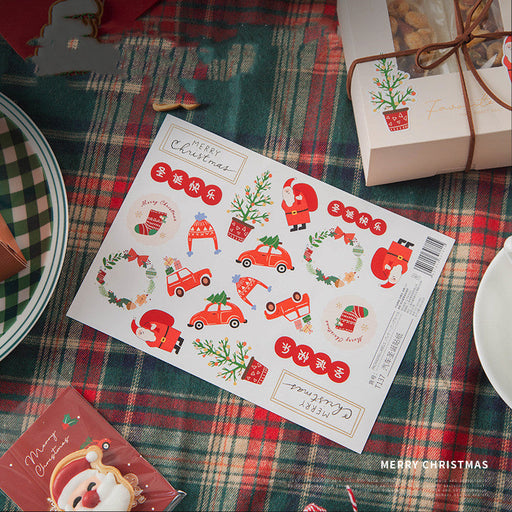Christmas Decorations Scene Layout Stickers