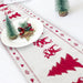 Christmas Elk Snowman Table Runner Merry Christmas Decorations