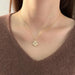 Clover Necklace Female Clavicle Opal Pendant