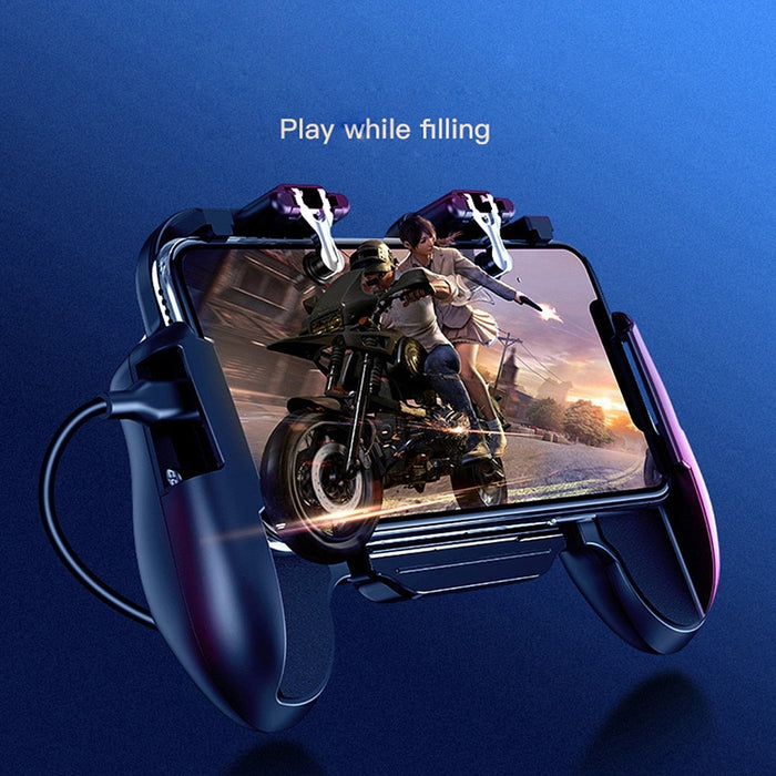 Compatible with Apple, New Arrive Wireless Gamepad Telescopic Controller iOS Android Phone Gaming Trigger with fan 2021