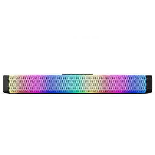 Computer Game Speakers With RGB Light Powerful Bass Stereo Sound USB 3.5mm Optical Soundbar PC 20W Speaker