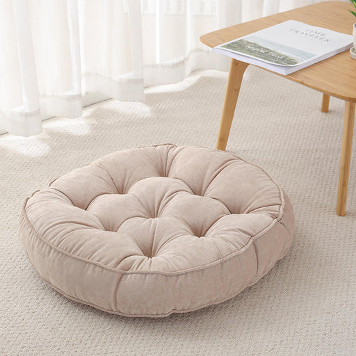 Corduroy solid color padded cushion