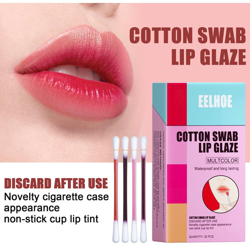 Cotton Stick Lip Glaze Cigarette Box Red