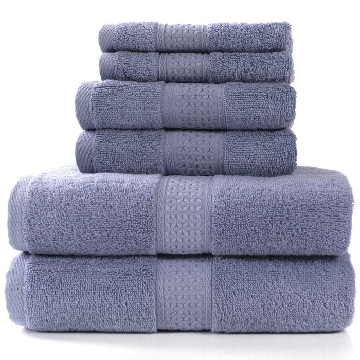 Cotton absorbent towel set of 3 pieces and 6 pieces