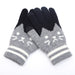 Couple knitted gloves touch screen gloves