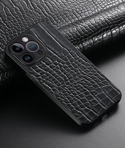 Crocodile-printed Mobile Phone Case With All-inclusive Fine Holes To Prevent Falling