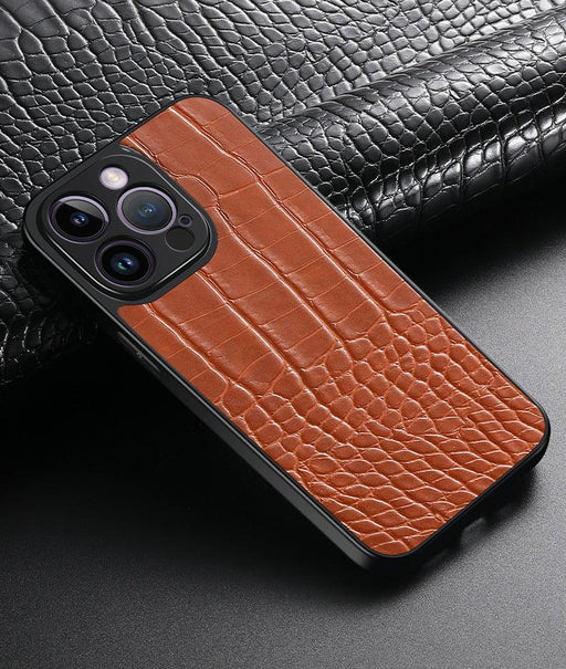 Crocodile-printed Mobile Phone Case With All-inclusive Fine Holes To Prevent Falling