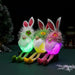Cross-Border Cute Rabbit Ears Glowing Faceless Doll Decoration EVA Easter Santa Claus Doll Props