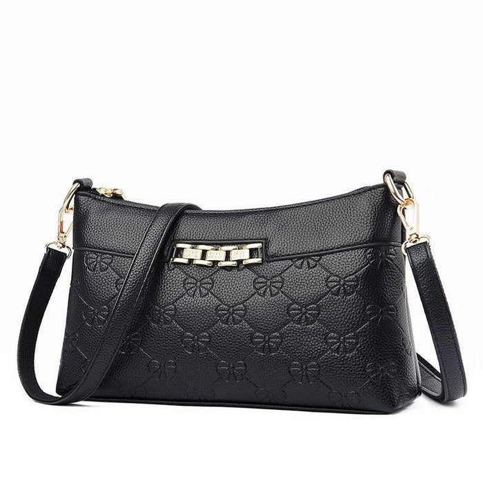 Cross-Border Fashion Handbags New Middle-Aged Mother Messenger Small Square Bag Handbag Single Shoulder Bag Lady Handbag