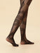 Cut-out Mesh Women's Jumpsuit Animal Stockings