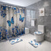 Daffodil Toilet Bathroom Shower Curtain Shower Partition