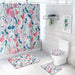 Daffodil Toilet Bathroom Shower Curtain Shower Partition
