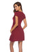 Deep V-Neck Maternity Short Sleeve Dress