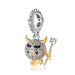 Devil Beads Halloween Series 925 Silver Gilded Pendant Necklace Bracelet Diy Accessories